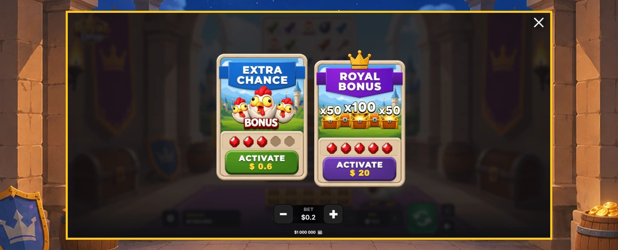 Royal Drop Bonus Rounds.